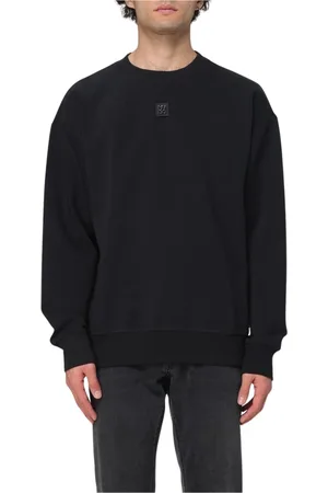 HUGO BOSS Homme, Sweatshirts et sweats à capuche, Noir, Taille: L Sweat à Col Rond Noir Classique