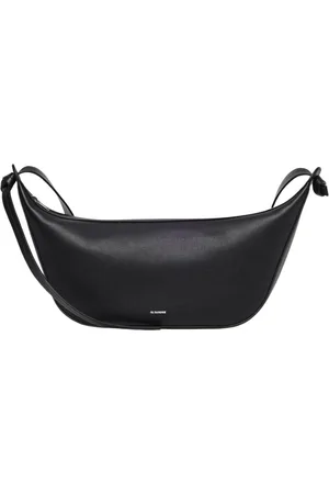 Jil Sander Homme, Sacs, Noir, Taille: ONE Size Élégant Sac Bandoulière en Cuir
