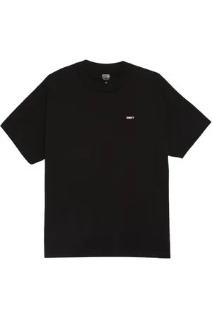 Obey Homme, Tops, Noir, Taille: XL T-shirt Artistique Noir Coton