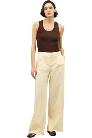 Boglioli Femme, Pantalons, , Taille: 40 FR Pantalon Palazzo en Popeline Légère
