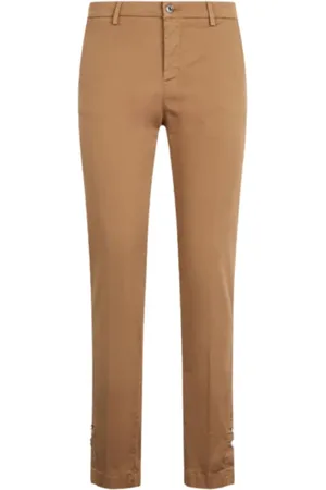 Liu Jo Femme, Pantalons, Brun, Taille: W26 Pantalon Beige Chino Chic
