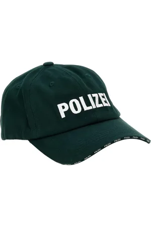 Vetements Homme, Accessoires, Vert, Taille: ONE Size Casquette de baseball verte de police
