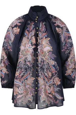 ZIMMERMANN Femme, Blouses et Chemises, Multicolore, Taille: 40 FR Chemisier évasé Paisley en Marine