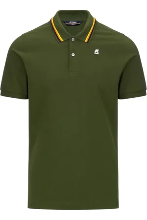 K-Way Homme, Tops, Vert, Taille: M Polo Slim Fit en Coton Piqué