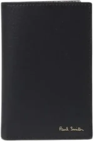 Paul Smith Homme, Accessoires, Noir, Taille: ONE Size Porte-cartes Slim en Cuir Portefeuille