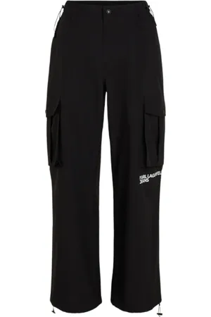 Karl Lagerfeld Femme, Pantalons, Noir, Taille: 40 FR Pantalon cargo