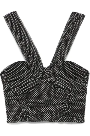 Elisabetta Franchi Femme, Tops, Noir, Taille: 40 FR Haut Chic avec Style Unique