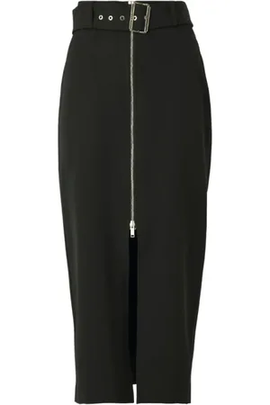 Liu Jo Femme, Jupes, Noir, Taille: 36 FR Jupe crayon noire avec fermeture éclair