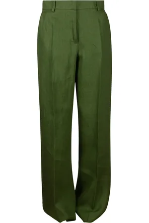 Max Mara Femme, Pantalons, Vert, Taille: 36 FR Pantalon Vert Court Texturé
