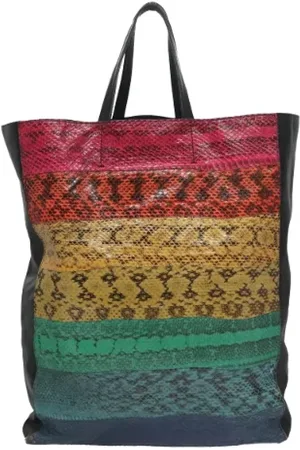 Céline Femme, Pre-owned, Multicolore, Taille: ONE Size Pre-owned Cuir cabas