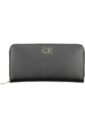 Calvin Klein Femme, Accessoires, Noir, Taille: ONE Size Portefeuille Femme Noir Fermeture Éclair Pièce Carte