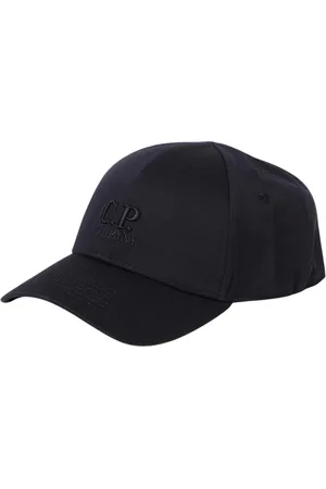 C.P. Company Homme, Accessoires, Bleu, Taille: ONE Size Casquette de Baseball Bleue avec Logo Chapeau Élégant
