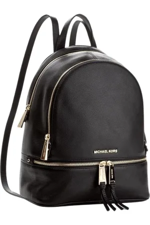 Michael Kors Femme, Sacs, Noir, Taille: ONE Size Mini Sac à Dos en Cuir Noir