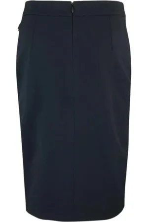 Liu Jo Femme, Jupes, Noir, Taille: 36 FR Jupe Noire Asymétrique à Chaîne