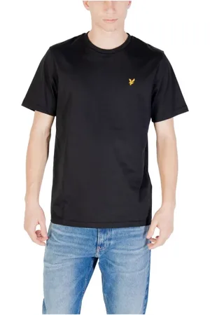 Lyle & Scott Homme, Tops, Noir, Taille: M T-shirt en Coton Noir