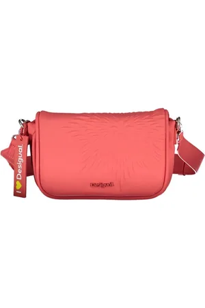 Desigual Femme, Sacs, Rose, Taille: ONE Size Sac Rouge avec Bandoulière Réglable