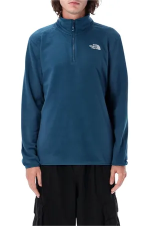 The North Face Homme, Sweatshirts et sweats à capuche, Bleu, Taille: S Pull en Polaire Bleu pour Homme