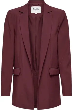 ONLY Femme, Vestes, Rouge, Taille: 40 FR Blazer Violet Loose Fit avec Poches