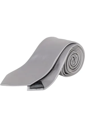 Emporio Armani Homme, Accessoires, Gris, Taille: ONE Size Cravate en Soie Bleue Style Élégant