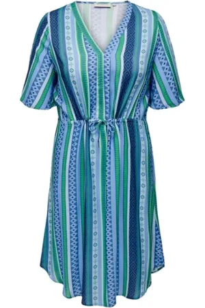 ONLY Femme, Robes, Vert, Taille: 44 FR Robe Verte Oversize à Col en V
