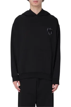 Vision Of Super Homme, Sweatshirts et sweats à capuche, Noir, Taille: S Sweat à Capuche Noir Élégant pour Homme