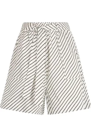 Liu Jo Femme, Shorts, Multicolore, Taille: 40 FR Shorts taille haute en coton stretch à rayures