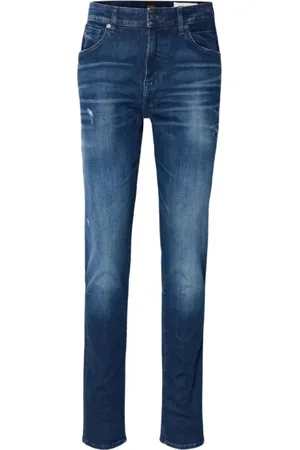 HUGO BOSS Homme, Jeans, Bleu, Taille: W32 L34 Regular Fit Denim Jeans Onyx BO