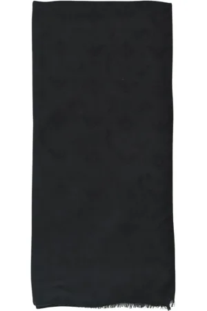 Emporio Armani Homme, Accessoires, Noir, Taille: ONE Size Écharpe Carrée de Luxe Noire