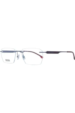 HUGO BOSS Homme, Accessoires, Gris, Taille: ONE Size Monture Optique Grise Style Moderne