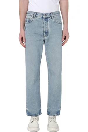 Jacquemus Homme, Jeans, Bleu, Taille: W31 Jean droit en denim bleu
