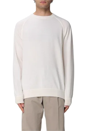 DRUMOHR Homme, Sweatshirts et sweats à capuche, Blanc, Taille: L Pull col rond blanc