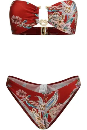ZIMMERMANN Femme, Maillots de bain, Multicolore, Taille: 40 FR Maillot de Bain Élégant avec Bretelles Amovibles