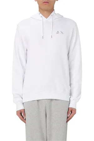 sun68 Homme, Sweatshirts et sweats à capuche, Blanc, Taille: M Sweat à Capuche Gris pour Homme