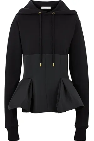 Nina Ricci Femme, Sweatshirts et sweats à capuche, Noir, Taille: 38 FR Peplum Sweat à capuche