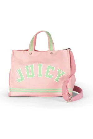 Juicy Couture Femme, Sacs, Rose, Taille: ONE Size Iris Patch Canvas M. Shop Coton/ PU Rose Juteux/Vert Été