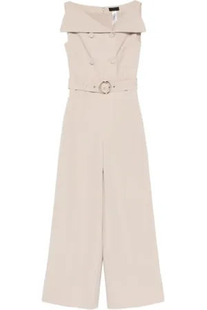 Liu Jo Femme, Combinaisons et Ensembles, , Taille: 36 FR Pantalon Doux avec Col Asymétrique