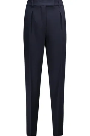 Max Mara Femme, Pantalons, Bleu, Taille: 38 FR Bleu Eguale Haut Élégante à la Mode