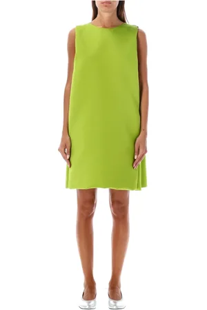 Serafini Femme, Robes, Vert, Taille: 38 FR Robe Mini Duchesse en Soie Verte