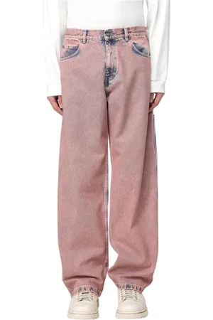 BONSAI Homme, Jeans, Rose, Taille: S Jean Coupe Relax Rose