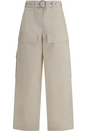 Jil Sander Femme, Pantalons, , Taille: 36 FR Pantalon Taille Haute Oversize avec Poches