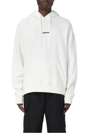 BONSAI Homme, Sweatshirts et sweats à capuche, Blanc, Taille: M Sweat à Capuche Moderne Noir