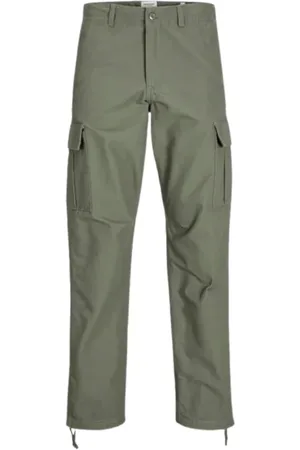 JACK & JONES Homme, Pantalons, Vert, Taille: W30 L32 Pantalon Cargo Barkley Vert Coupe Regular