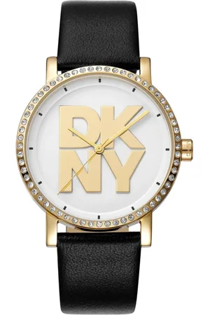 DKNY Femme, Accessoires, Noir, Taille: ONE Size Montre Classique en Cuir pour Femme