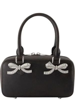 Self-Portrait Femme, Sacs, Noir, Taille: ONE Size Mini sac cabas en cuir noir vieilli