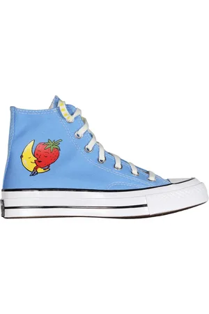 Sky High Farm Femme, Chaussures, Bleu, Taille: 40 EU Baskets montantes en toile bleue