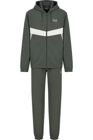 EA7 Homme, Sport, Multicolore, Taille: S Ensemble Survêtement Sportif Gris