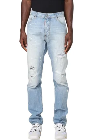 Dsquared2 Homme, Jeans, Bleu, Taille: XS Jeans Homme Déchirés et Élégants