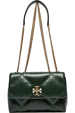 Tory Burch Femme, Sacs, Vert, Taille: ONE Size Sac en cuir élégant pour femmes