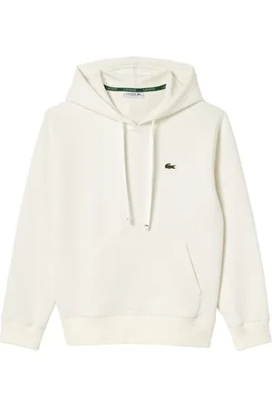 Lacoste Femme, Sweatshirts et sweats à capuche, , Taille: 44 FR Sweat à Capuche Crème pour Femmes Aw24