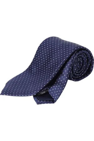 Michael Kors Homme, Accessoires, Bleu, Taille: ONE Size Cravate Bleue à Pois